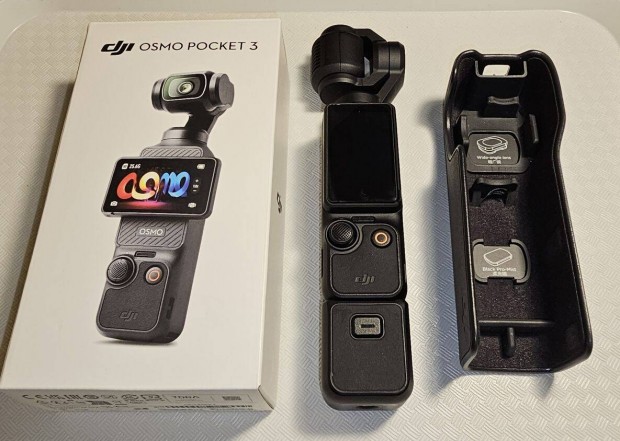 DJI Osmo Pocket 3 + kiegsztkkel + extra kzi stabiliztorral