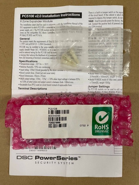 DSC PC5108 vezetékes zónabővatő