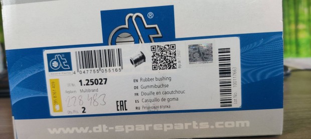 DT Spare Parts Csapgypersely 1.25027 2db