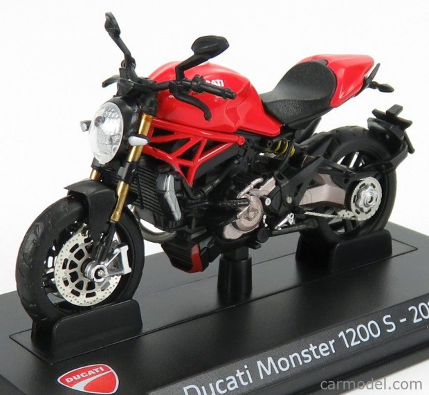 DUCATI  MONSTER 1200S 2014 - DAMAGE DISPLAY BOX  RED BLACK