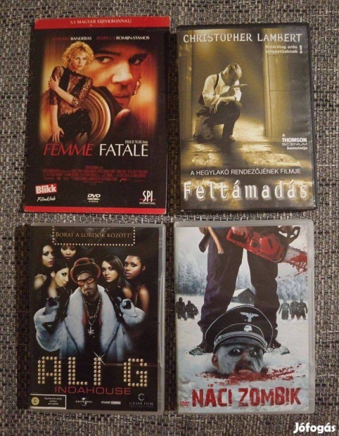 DVD 5 db Feltmads, Femme Fatale, Ali G, Nci Zombik, Vgzetes Kitr