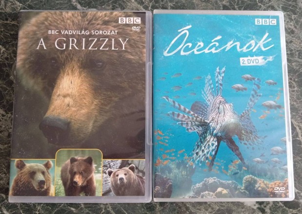 DVD BBC Vadvilg sorozat A Grizzly, cenok