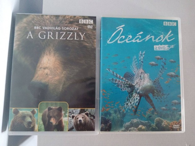 DVD BBC Vadvilg sorozat A Grizzly, cenok, Cpk, Discovery