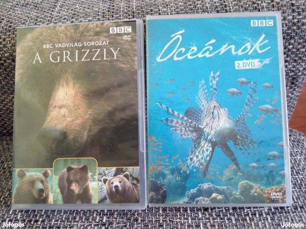 DVD BBC Vadvilg sorozat A Grizzly, cenok, Discovery