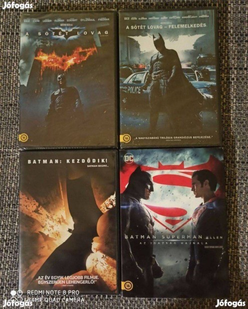 DVD Batman Kezddik, A Stt Lovag, Felemelkeds, Superman Ellen