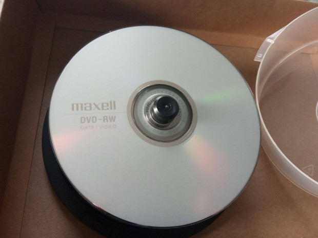 DVD-RW lemez 4,7 Gb jrarhat j DVD-RW 25 db. Maxell mrka