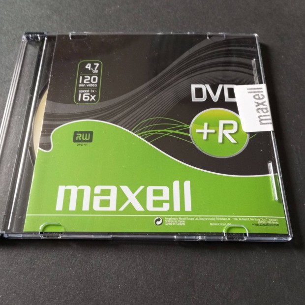 DVD+R rhat dvd lemez bontatlan tokban Maxell mrka