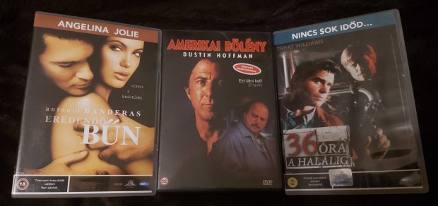 DVD akció film: Eredendő bűn Amerikai bölény 36 óra a halálig