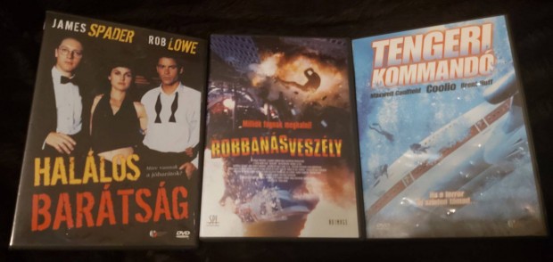 DVD akció film: Halálos barátság Robbanásveszély Tengeri kommandó