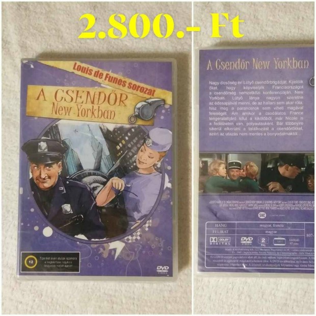 DVD bontatlan - A csendőr New-Yorkban