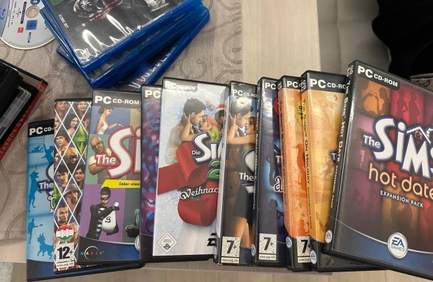 DVD-ék, Sims teljes kiadás, GTA 5, filmek