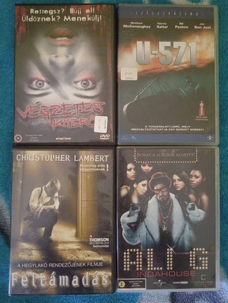 DVD filmek Vgzetes Kitr, Feltmads, Ali G, U-571, Femme Fatale