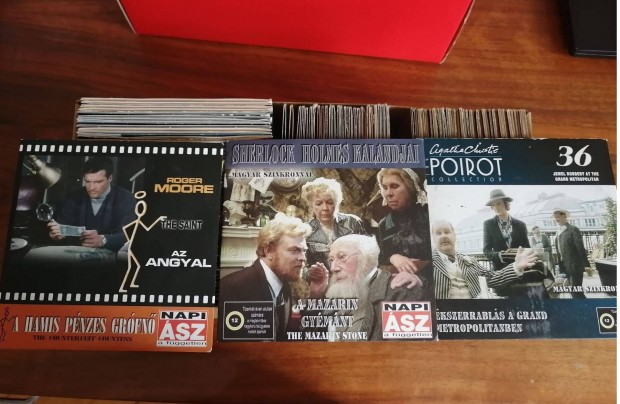 DVD filmek, Poirot, Sherlock Angyal, Derrick sorozatok (186 db)