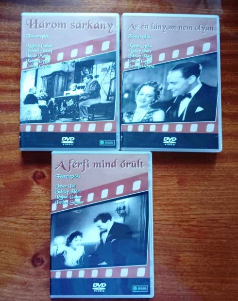 DVD sorozat "Rgi magyar filmek c. 3 db