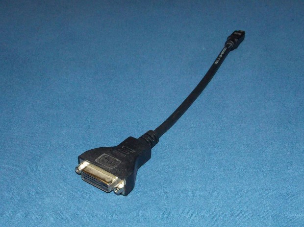 DVI - mDP mini Displayport talakt, adapter, kbel 28 cm