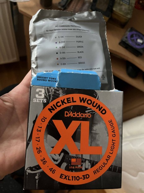 D'Addario XL Exl110-3D elektromos gitárhúr készlet (1 szett)