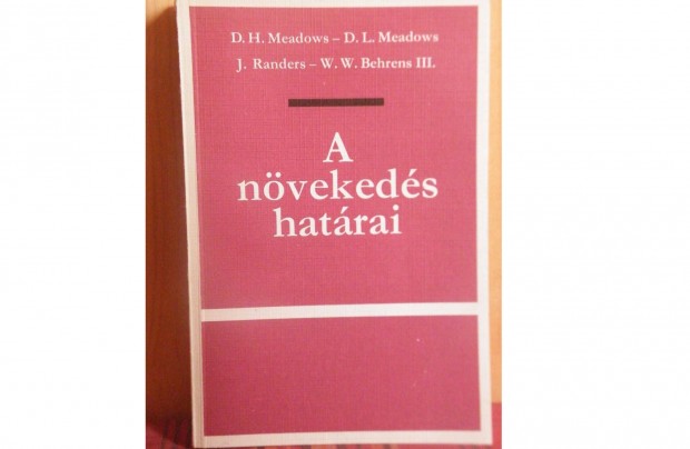 D.H.Meadows;D.L.Meadows,.: A nvekeds hatrai-sorszmos-