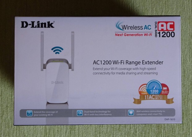 D-Link AC1200 WiFi Range Extender DAP-1610 elad