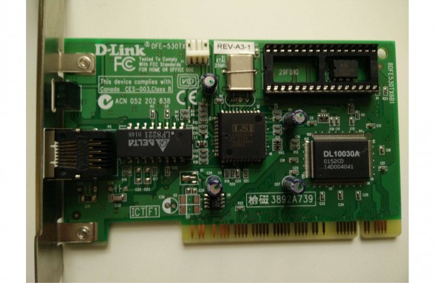 D-Link DFE-530TX Rev. A retro PCI Fast Ethernet krtya