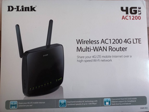 D-Link wireless AC1200 4G LTE Multi-WAN Router