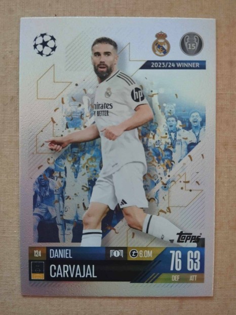 D. Carvajal (Real Madrid) Match Attax Bajnokok Ligja 2024/25 krtya