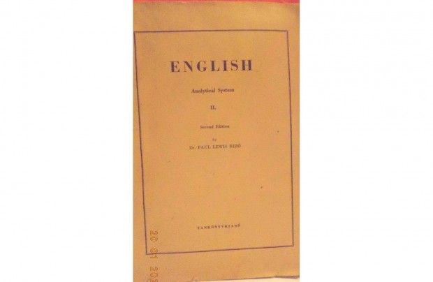 D. Paul Lewis Bir: English - Analitical System II