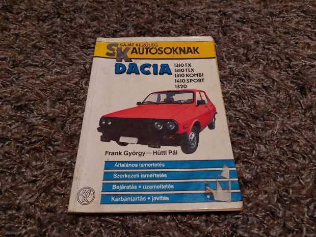 Dacia 1310 tx tlx kombi 1410 sport 1320 kezelsi utastsi knyv katal