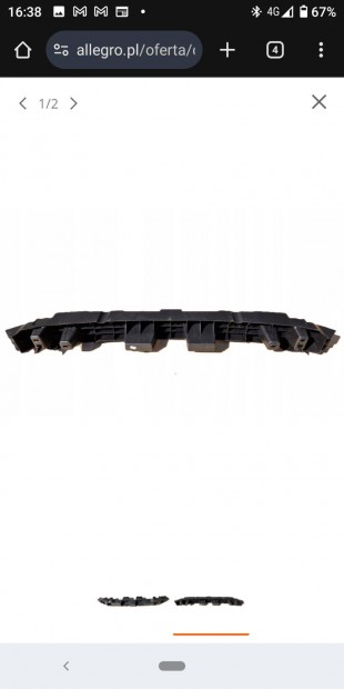 Dacia Duster hátsó lökhárító merevítő 850906235R