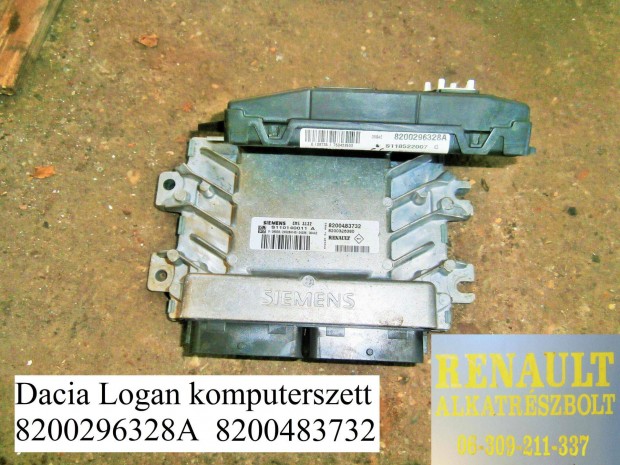 Dacia Logan komputer szett 8200296328A 8200483732