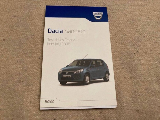 Dacia Sandero jegyzetfzet, notesz