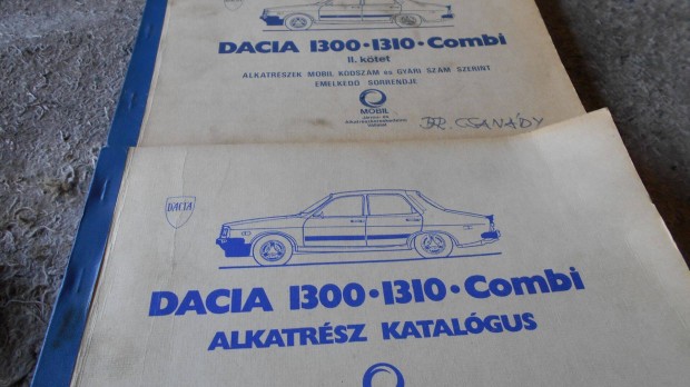 Dacia alkatrész katalógus eladó