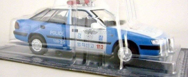 Daewoo Espero S del korejai police kisauto modell 1/43 Elad