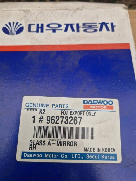 Daewoo Lanos jobb oldali tükörlap 96273267