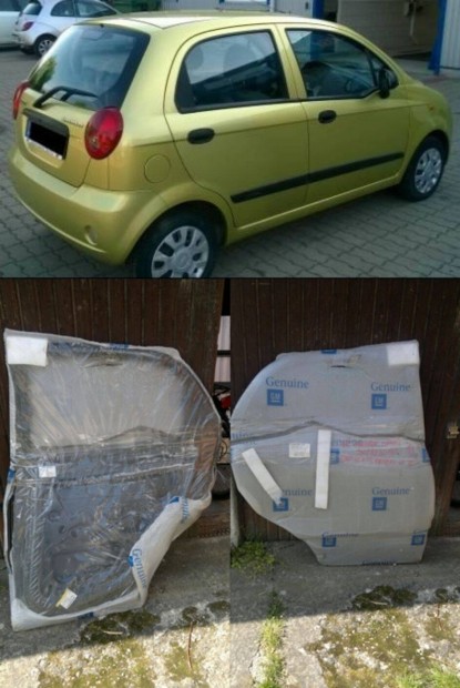 Daewoo chevrolet Spark 1.0 jobb hátsó gyári ajtó váz