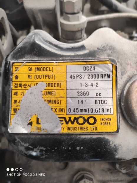 Daewoo targonca önindító eladó DC 24