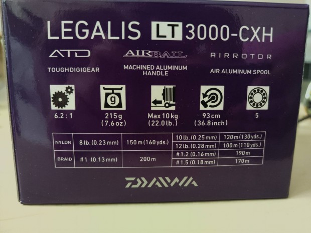 Daiwa legalis LT 3000 Cxh ors 