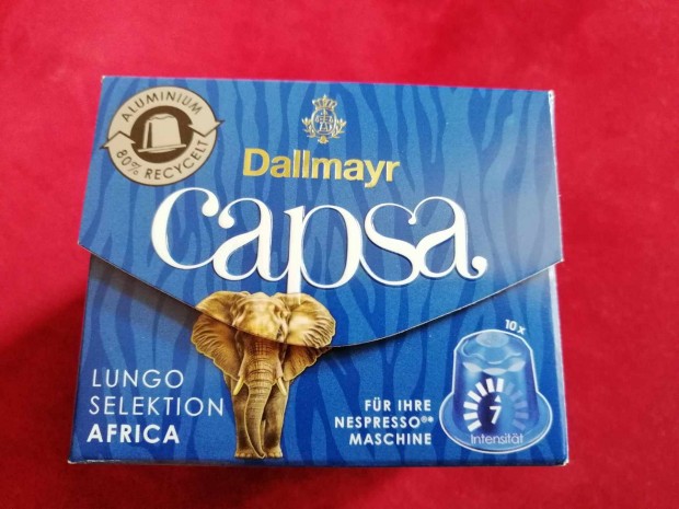 Dallmayr Capsa lungo selection Africa 10 db kvkapszula. Bontatlan!