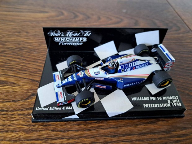 Damon Hill Williams Renault 1995 F1-es makett Minichamps