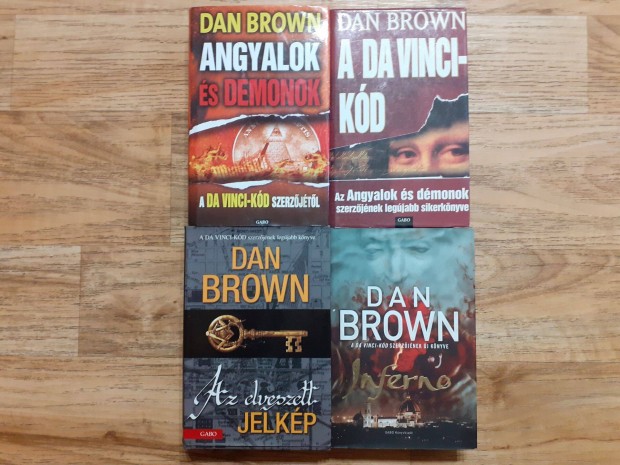 Dan Brown 4 izgalmas regénye ingyenes szállítással
