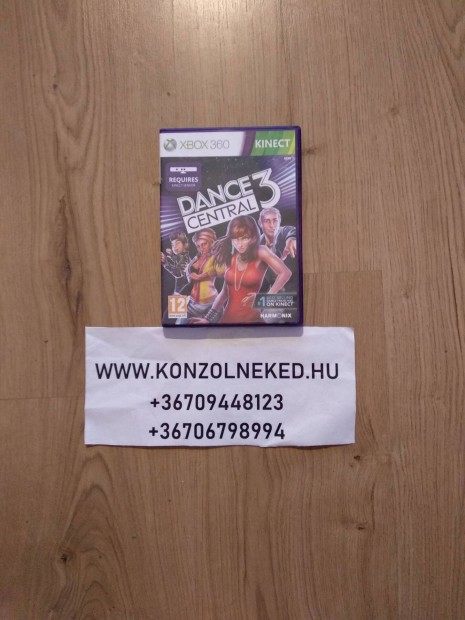 Dance Central 3 eredeti Xbox 360 jtk