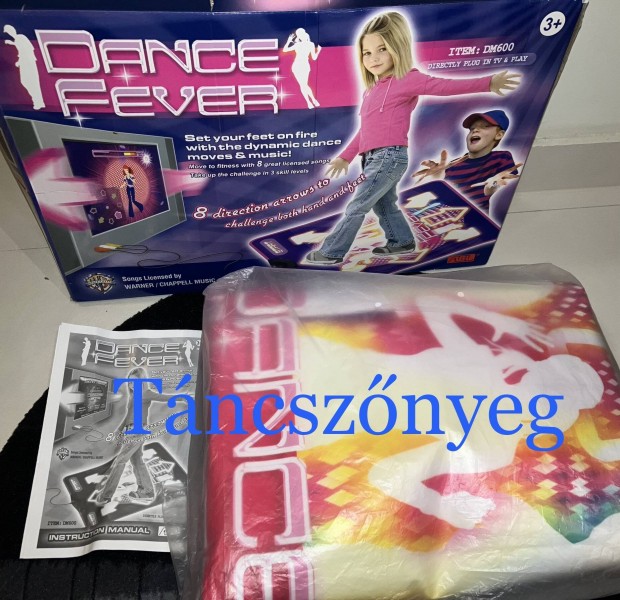 Dance Fever tncsznyeg; gyerek mozgsfejleszt jtk