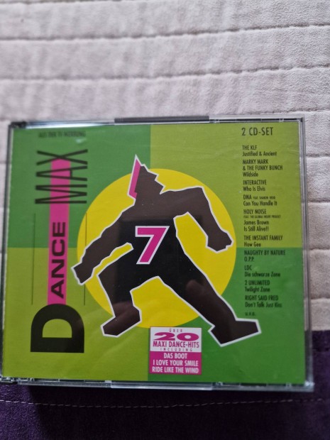 Dance Max 7. Dupla cds. Válogatás CD.