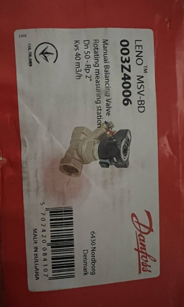 Danfoss MSV-BD DN 50 beszablyz szelep