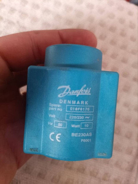 Danfoss tekercs 018F6176 10W 220/230V