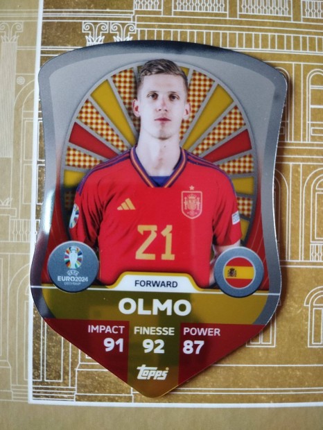 Dani Olmo (Spanyolorszg) Chrome Pro Elite Schield Euro 2024 krtya