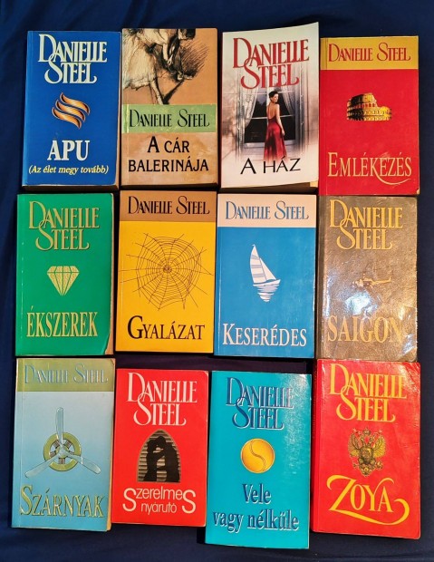 Danielle Steel könyv 12 db jó állapotú