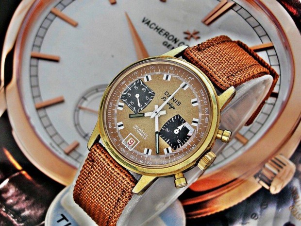 Danis Prestige Chronograph ras az 1970-es vekbl j szvet szjjal