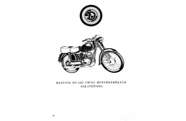 Danuvia DV 125 s motorkerkpr alkatrsz katalgus