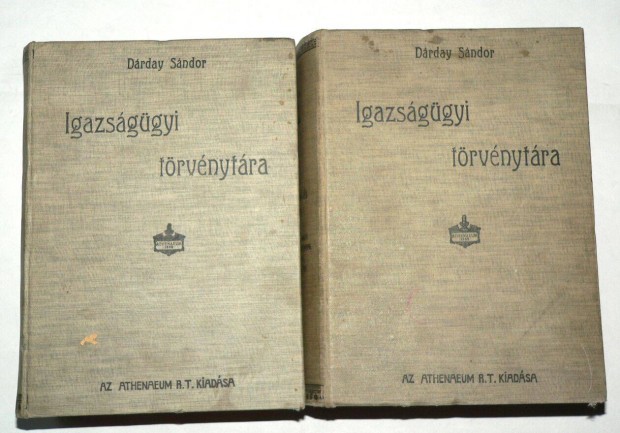 Drday Sndor Igazsggyi trvnytra IV. A B ktet / knyv 1908