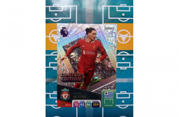 Darwin Nnez (Liverpool) Panini Premier League 2025 Limited krtya